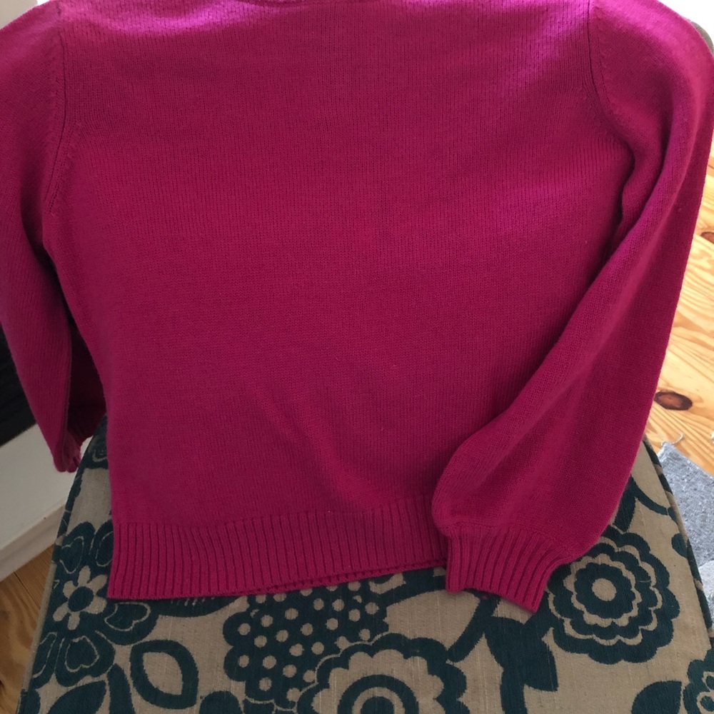 NWT 🛍crop sweater in a beautiful fuchsia shade. - Picture 3 of 5